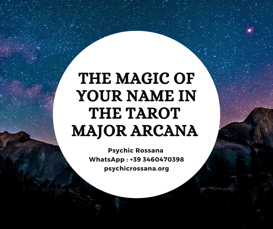 The magic of your name reading, via email. Mit der Major Arcana