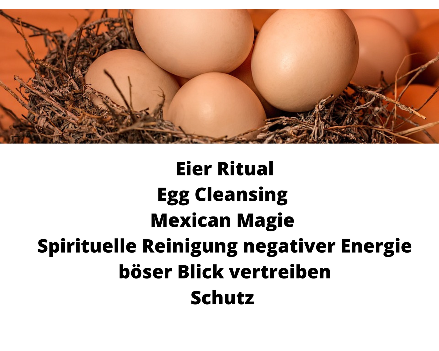 Ei Ritual, Huevo Limpia, Egg Cleansing, bösen Blick bannen