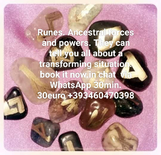 Rune Reading, Rune Casting, Full  Rune Reading 30 min. in chat