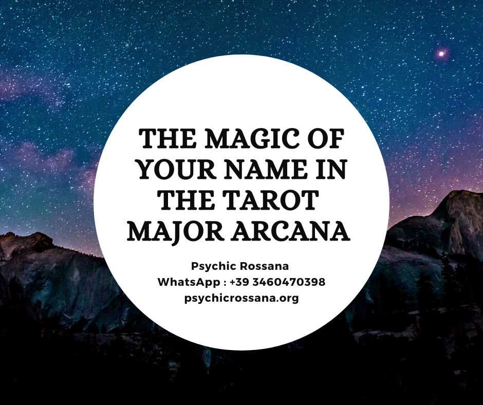 The magic of your name reading, via email.  Mit der Major Arcana